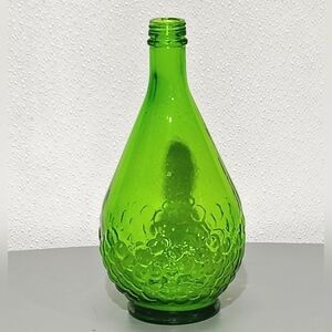 Green Decorative Glass Bottle Vase - Home Art